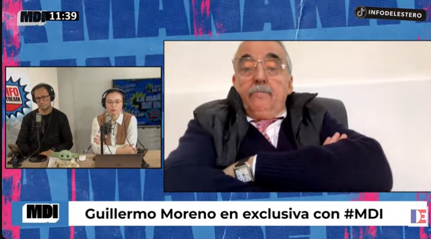 EN EXCLUSIVA CON INFO STREAM | Guillermo Moreno: “La clave es un modelo de producción nacional que defienda el bolsillo de los trabajadores”