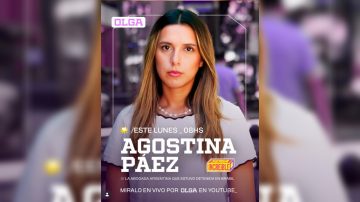 Olga entrevistará a Agostina Páez, la abogada santiagueña investigada por racismo en Brasil