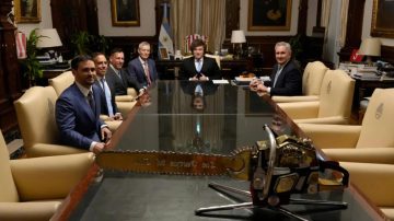 Javier Milei recibió en Casa Rosada el empresario Peter Thiel