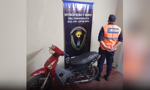 Retienen una moto que estaba adulterada y era conducida por un menor