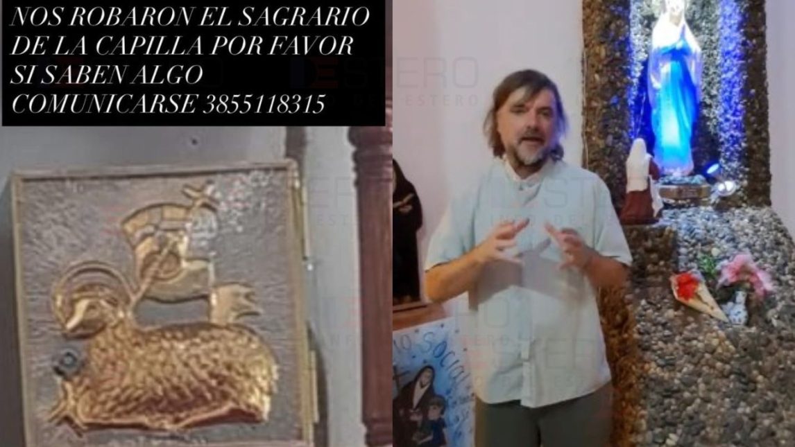 VIDEO | El padre “Pepe” denunció el robo del Sagrario en la capilla San Cayetano