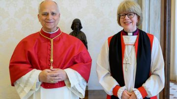 El Papa León XIV recibió a Sarah Mullally, la primera arzobispa de Canterbury