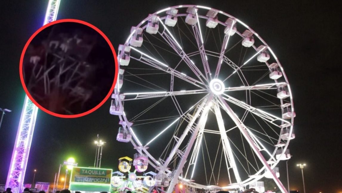VIDEO. Se desplomó una rueda de la fortuna en una feria y dejó decenas de heridos