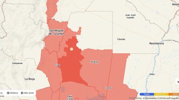 Emiten un alerta por tormentas severas para gran parte de Santiago del Estero