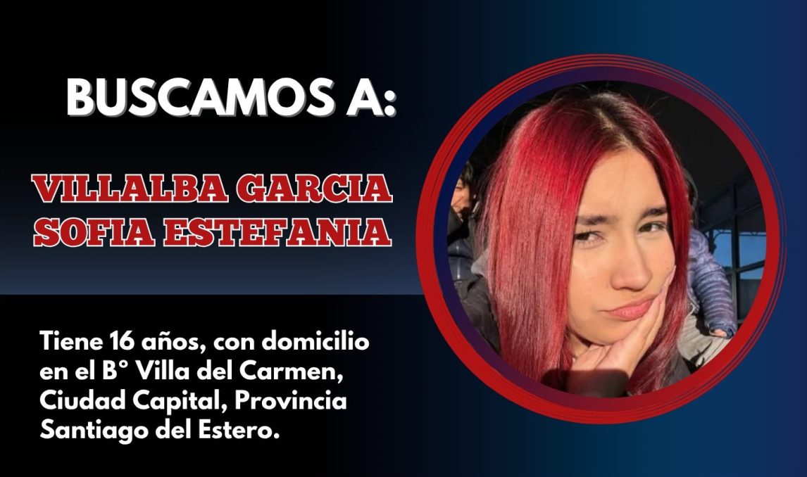 Buscan a una adolescente de 16 años que salió de su casa del B° Villa del Carmen y no regresó