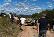 Accidentada jornada del Rally Santiagueño en Ojo de Agua con violentos vuelcos