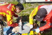Ruta 5: perdió el control, atravesó un alambrado y terminó dentro de un campo