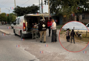 Un motociclista fue hospitalizado tras ser embestido por un auto en la ruta 1