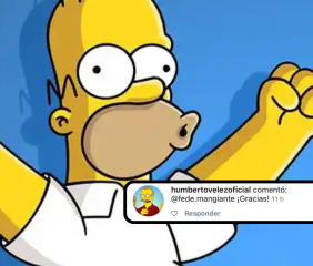 El histórico doblajista de Homero Simpson interactuó en una publicación de InfoStream
