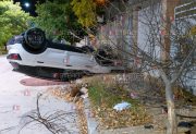 Aparatoso vuelco en el barrio Lomas del Golf en plena madrugada: el informe del hecho