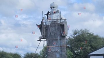 POLÉMICA: En La Bajada construyen un templo para adorar a “San La Muerte” con una imponente imagen suya