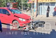 Chofer de Uber moto sufrió gravísimas heridas tras ser embestido por un auto en La Banda