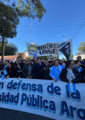 Cuarta marcha federal universitaria en Santiago del Estero