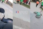 VIDEO | Harta de los hechos de inseguridad, tomó la moto y persiguió a los adolescentes que robaron la bici de su hijo