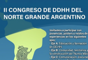 Convocatoria abierta para presentar trabajos en el II Congreso de DD.HH. del Norte Grande