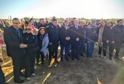 El Mocase VC estuvo presente en la inauguración de obras hídricas, viviendas y enripiado en Vaca Human