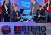 El gobernador Elías Suárez visitó el stand de Info del Estero en el Smart City y defendió el rol del Estado en tiempos de crisis