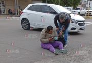 Vivió para contarlo: atropellaron a una mujer en pleno centro de La Banda