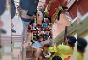 La Banda: rescatistas auxiliaron a una mujer de unos 200 kilos que no podía bajar de un tercer piso