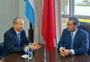 Silva Neder recibió al embajador chino Wan Wei en la Legislatura provincial