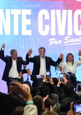 Presentación del candidato del Frente Cívico