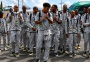 Fiesta mundialista: así llegaron Sudáfrica y México al estadio para el partido inaugural