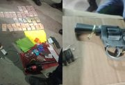 Lo detienen por provocar disturbios y le descubren marihuana, un revólver y dinero