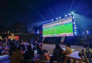 La pasión mundialista se vivió con un gran Fan Zone en la explanada del Fórum