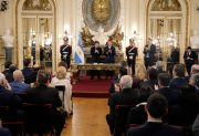 Diego Santilli juró como Jefe de Gabinete con la presencia de Adorni: quiénes son todos los gobernadores y funcionarios que participaron