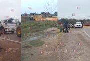 Volcó un camión que transportaba maíz en Tintina y los vecinos se llevaron la carga