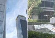 Una avioneta se estrelló contra un rascacielos de 528 metros y sembró el pánico