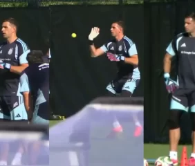 Dibu Martínez evoluciona favorablemente y se perfila para el debut ante Argelia