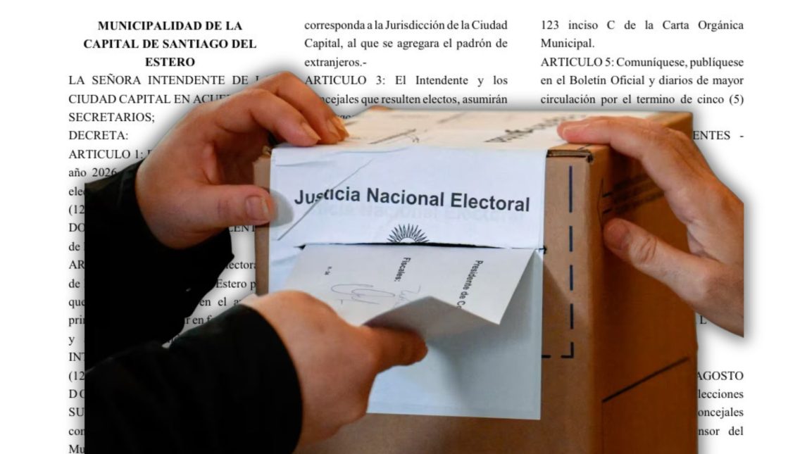 Oficializan el llamado a elecciones municipales para el 2 de agosto de 2026