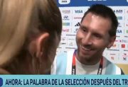 El divertido cruce entre Lionel Messi y Sofía Martínez tras el triunfo de Argentina