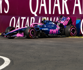 Colapinto chocó en el GP de Hungría: golpe contra el muro y fin de la FP2
