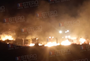 URGENTE: incendio entre la fábrica de alcohol y biodiésel en Frías