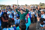 Frías: el candidato del Frente Cívico, Bustamante, realizó una recorrida por los barrios de la ciudad