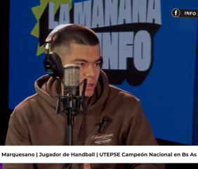 Nahuel Marquesano, campeón nacional de handball pasó por MDI: “Nadie nos tenía fe”