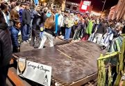 Se desplomó el techo de un bar durante los festejos por el triunfo de la Selección Argentina
