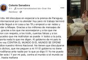 “Que se vayan a la p…”: el explosivo descargo de la senadora paraguaya que se peleó con Mbappé