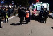 Un niño resultó herido luego de ser atropellado por una moto frente a la feria