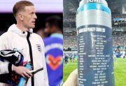 La curiosa botella de Pickford y la divertida reacción de Enzo Fernández: “Yo lo metía”