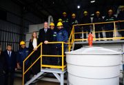 Elías Suárez inauguró una planta potabilizadora y entregó viviendas sociales en Pampa de los Guanacos