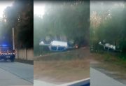 Maniobró para evitar chocar a un motociclista, volcó y resultó lesionado