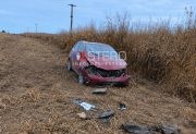 Grave accidente en Quimilí: un policía volcó con su auto y su estado de salud es preocupante