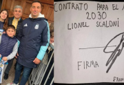 El llamativo contrato que un niño le hizo firmar a Scaloni