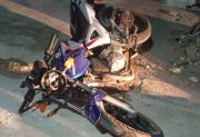 Forres: un joven motociclista derrapó y se encuentra internado en grave estado