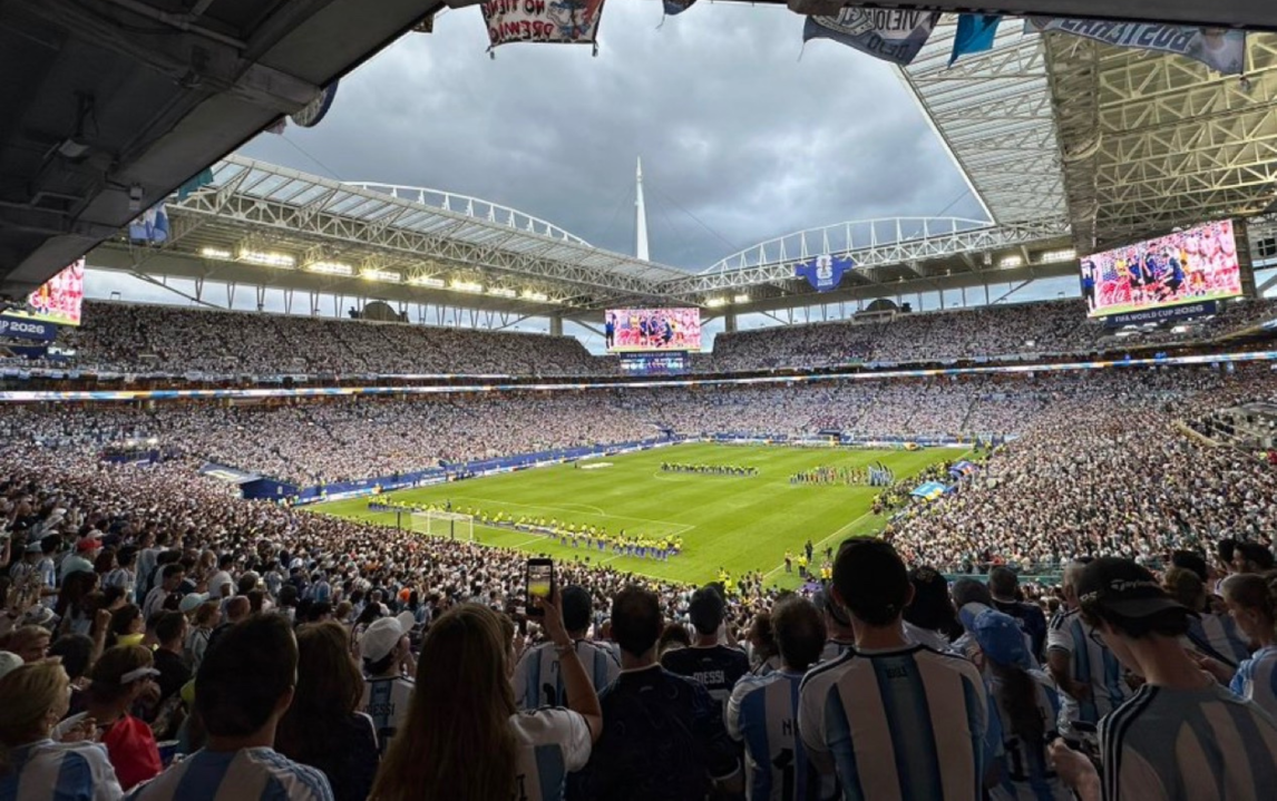 Miami, teñido de celeste y blanco para alentar a la Selección Argentina