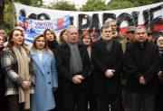 El gobernador Elías Suárez participó del acto en memoria de Hipólito Yrigoyen