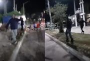 VIDEO: Efectiva maniobra de un policía para derribar a un sujeto que portaba un machete
